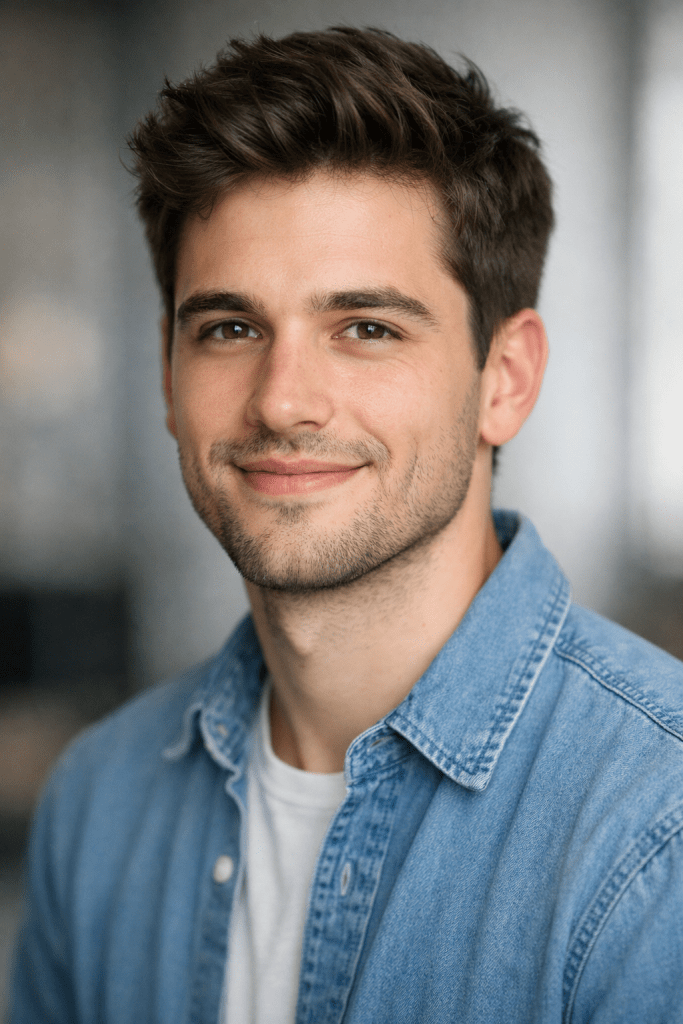 Young man profile picture headshot